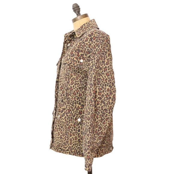 MARISSA WEBB Ellery Print Anorak Jacket Coat XS Filling Lined Leopard Brown B26 - Picture 5 of 7